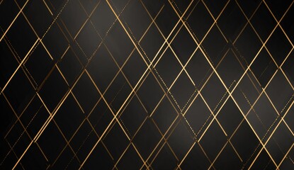Fototapeta premium Gold diamond pattern on dark background