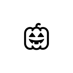Whimsical Jack o Lantern Icon Design for Festive