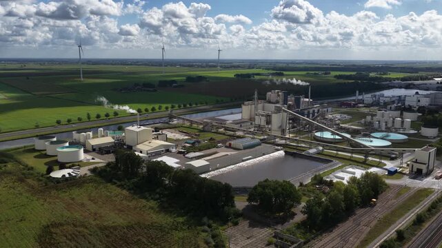 production site where the production of Dead Burned Magnesia DBM, calcium chloride, and magnesium hydroxide takes place.