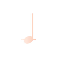 Musical Note Illustration in Soft Peach Gradient A Symbol of Melody and Rhythm