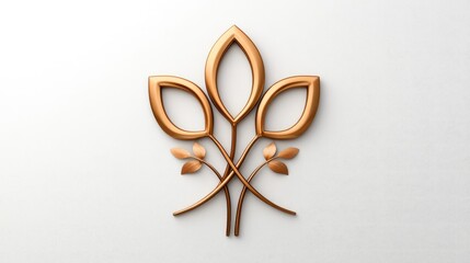 Professional stock photography branding with stylish vector-based monogram on a perfectly white background