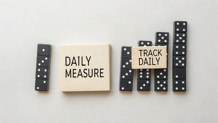 Daily Measure and Track Daily Dominoes for Productivity and Planning