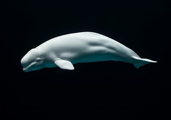 Fototapeta premium White whale underwater
