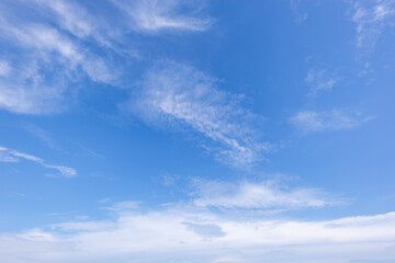clear blue sky background,clouds with background, Blue sky background with tiny clouds. White fluffy clouds in the blue sky. 