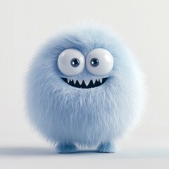 Obraz premium Happy monster illustration creature cartoon.