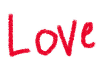 vector illustration of love word