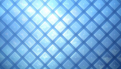 Abstract blue geometric pattern with a grid of squares and a gradient lighting