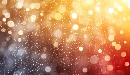 Abstract bokeh, warm & cool tones