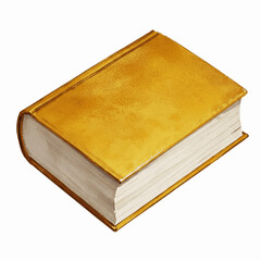 Gilded Pages Golden Book isolated watercolor vector illustration svg