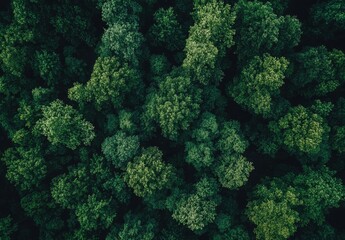 Dense forest canopy, aerial view (14)