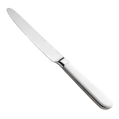 Stainless steel dinner knife with a simple handle
