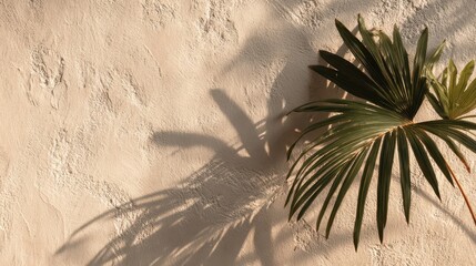 Exotic Jungle Foliage Frame with Sunlight and Natural Texture