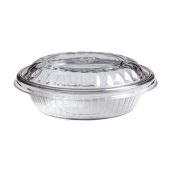 Clear plastic bowl with lid