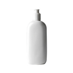 Blank white plastic pump bottle