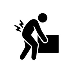 Back Injury Lifting Icon