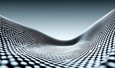 Abstract wavy metal surface