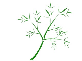 シンプルな笹の葉のイラスト2