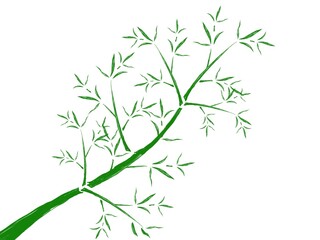 	シンプルな竹のイラスト