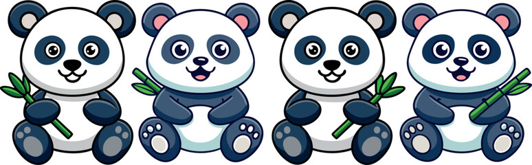 cartoon panda illustration, cute panda cartoon, funny panda drawing, adorable panda artwork, smiling panda vector, happy panda cartoon, baby panda clipart, playful panda character, child-friendly pand © dhruvik