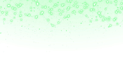 Abstract green png overlay with soft glowing bubbles and flowing lines, creating a dreamy atmosphere for design projects, featuring vibrant colors and a smooth gradient background with copy space