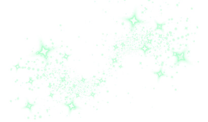 Ethereal green sparkle overlay with shimmering stars and soft glowing effects, creating a magical atmosphere for design projects, enhancing visual storytelling and artistic expression