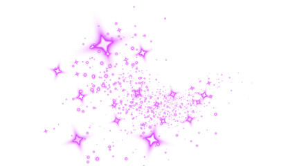 Vibrant pink starburst overlay with sparkling effects and soft gradients, creating a magical atmosphere for creative projects and design applications with copy space for text integration