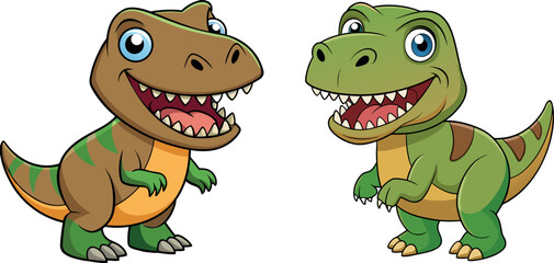 cartoon trex illustration, cute dinosaur cartoon, funny trex drawing, adorable dinosaur artwork, trex vector cartoon, baby trex character, smiling dinosaur clipart, happy dinosaur cartoon, child-frien © dhruvik