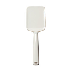 Cream-colored rectangular spatula with handle