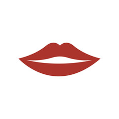 lip  logo icon illustrastion flat