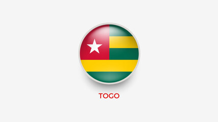togo 3d flag vector illustrator 