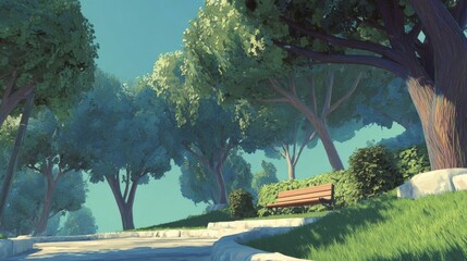 tropical garden in thailand