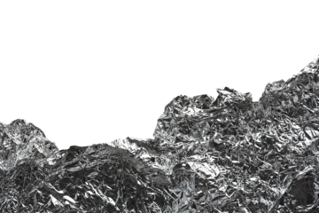 piece of wrinkled food aluminum foil