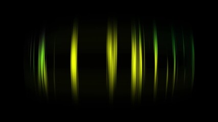 Bright and colorful vector sound equalizer with a glowing rainbow wave on a black background, a digital music 4K background loop - Powered by Adobe
