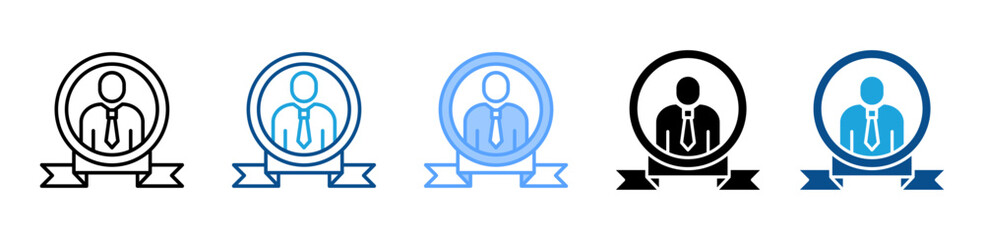 Employer Brand icon sheet multiple style collection