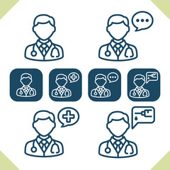 Medical Staff Icons