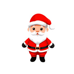 クリスマスのサンタの帽子をかぶったサンタクロースの飾りの人形。Blenderで作ったイメージ3Dイラストです。3D render Blender render