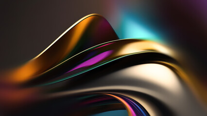 Colorful Abstract Waves Create a Captivating Dynamic Background