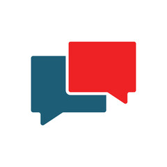 bubble chat text icon logo vector