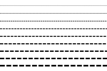 Dotted lines, set of dotted lines 