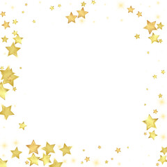 Magic stars vector overlay.  Gold stars scattered