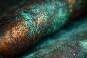 Nano-coating for anti-rust marine application, sea green and metallic bronze, water-themed industrial use 