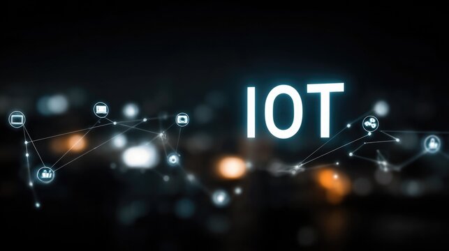Internet of Things concept showing interconnected smart devices and digital networks, illustrating seamless data exchange, modern automation systems, cloud-based communication, and advanced technology