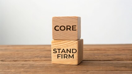 Inspirational Wooden Blocks with Motivational Words for Success