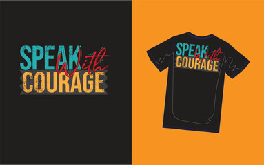 Typography Colorful Vintage Tshirt Design