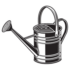 vector illustration of watering can