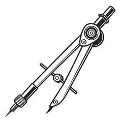 set of compasses vector illustration