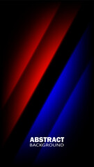 Abstract background with glowing red and blue diagonal lines on dark gradient design, perfect for modern digital wallpaper or graphic presentation.