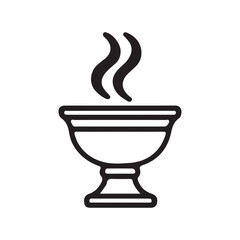 black and white Incense logo art design
