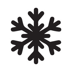A colorful paint splash creates a snowflake design icon
