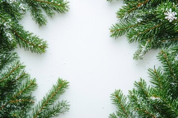 Christmas tree branches background christmas green.